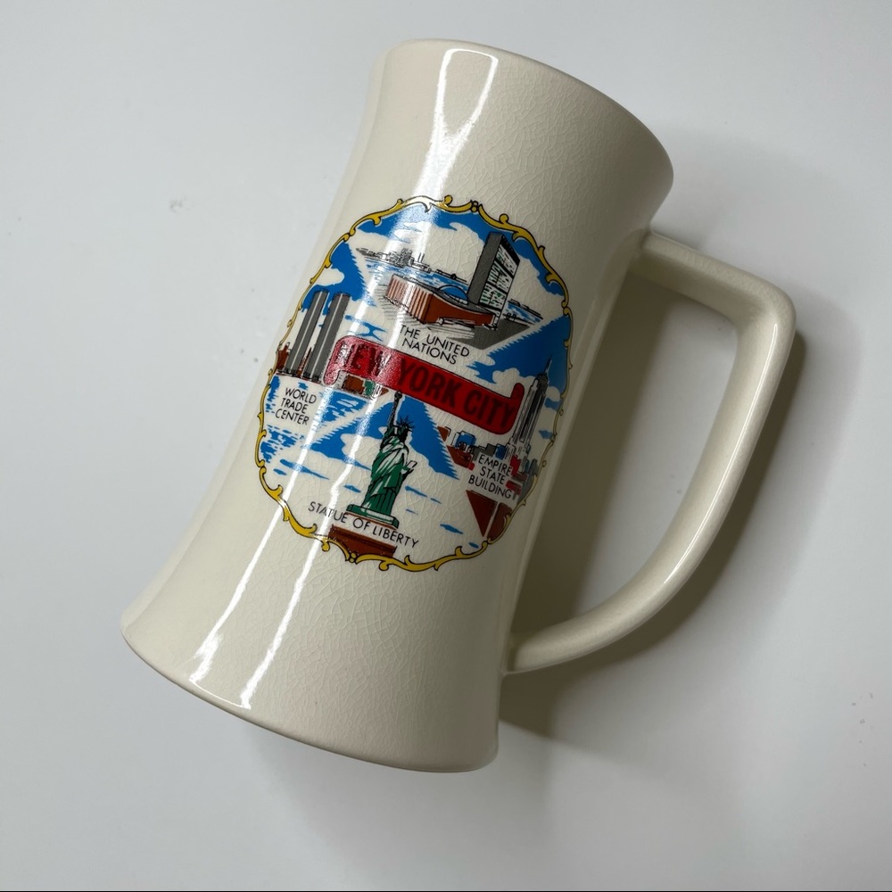 Vintage New York City World Trade Center souvenir mug